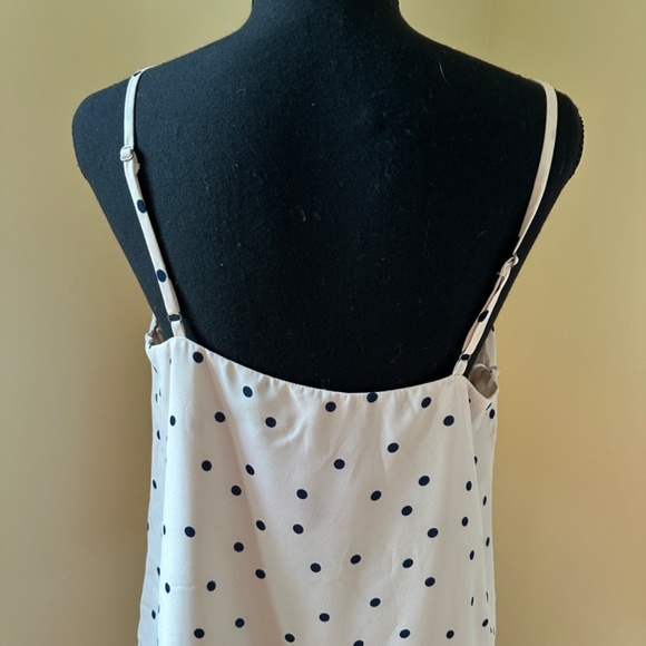 *SOCIALITE* Light Pink x Black Polka Dot Tank Top Size Medium - Picture 6 of 8